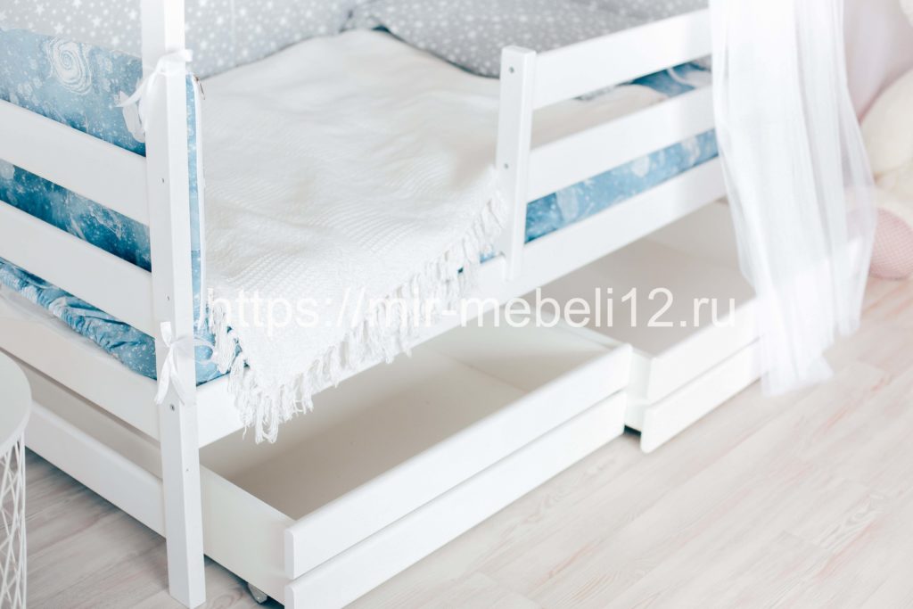 Кровать Домик В2 с ящиками